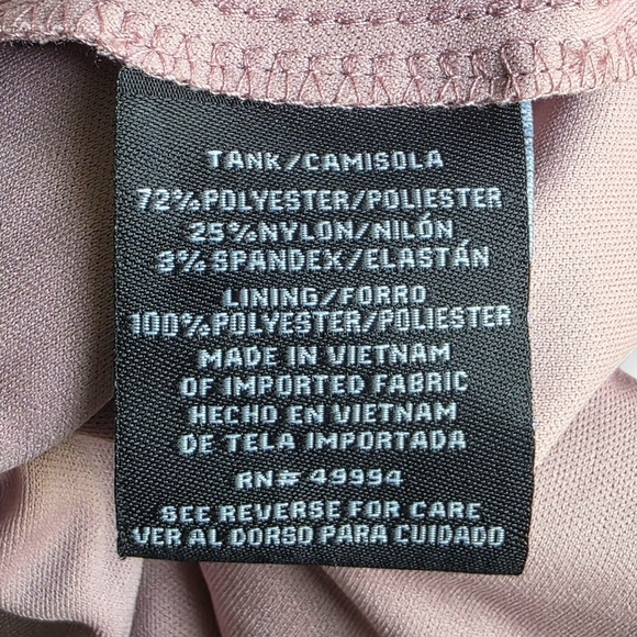 R&M Richards Lace & Sequin Tank Top, Mauve, Size 12 - Picture 9 of 9